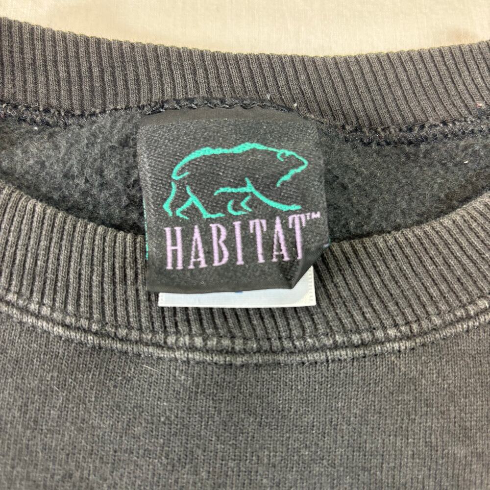 Vintage 90s Majestic Tiger Black Crewneck Sweatshirt, Size L, Made in USA - Picture 6 of 7